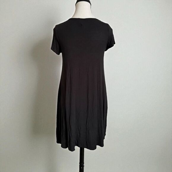 Mossimo Supply Co. Black Short Sleeve Tee Shirt Dress Size XS - Picture 3 of 7
